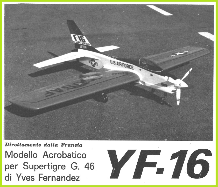 Кордовая пилотажная модель YF-16
