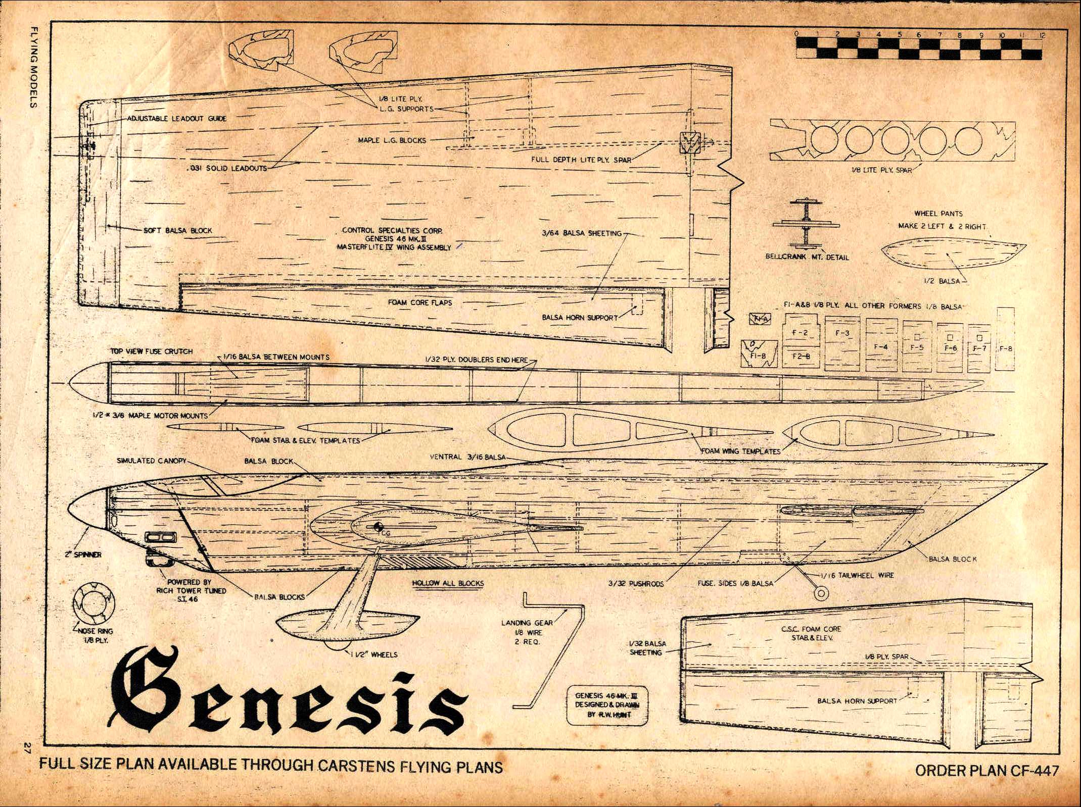 Genesis- bob hunt-авиамодель